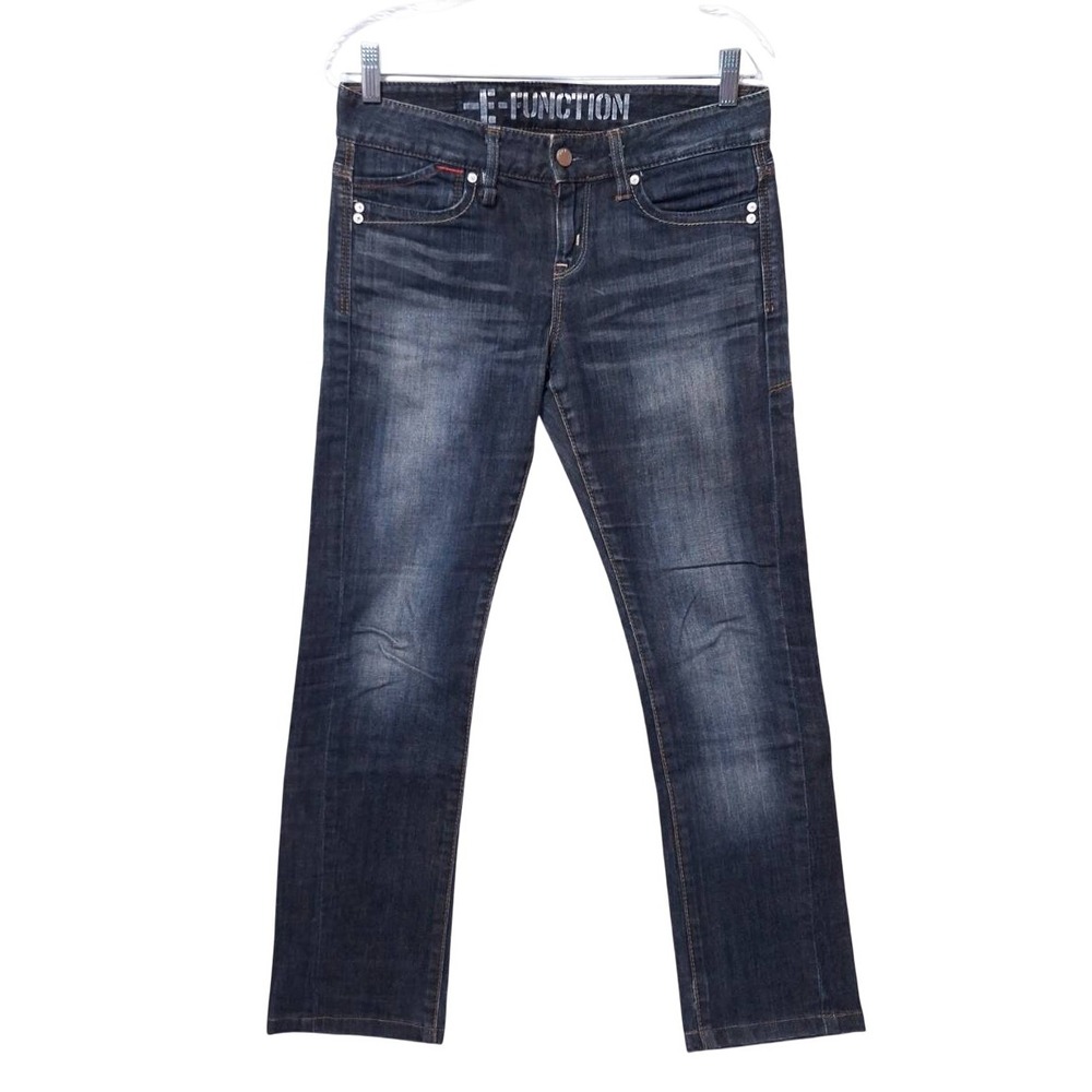 Vtg Edwin E-Function Dark Wash Denim Jeans Womens Sz 29 Straight Leg 30x28‎